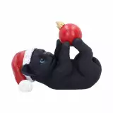 Vianočná ozdoba Jingle Paws - Cat in Santa Hat Playing With Bauble (Nemesis Now) - Nemesis Now 