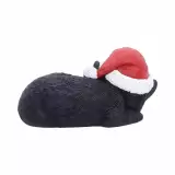 Vianočná ozdoba Jingle Paws - Sleeping Black Cat in Santa Hat (Nemesis Now) - Vianočné ozdoby