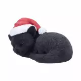 Vianočná ozdoba Jingle Paws - Sleeping Black Cat in Santa Hat (Nemesis Now) - Prívesok