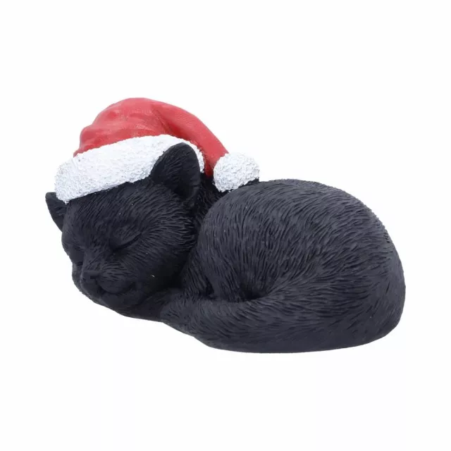 Vianočná ozdoba Jingle Paws - Sleeping Black Cat in Santa Hat (Nemesis Now) - Prívesok