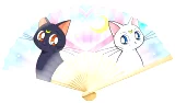 Vejár Sailor Moon - Sailor Moon & Cats