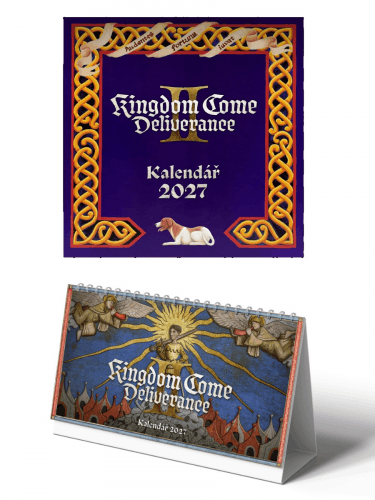 Výhodná sada kalendárov Kingdom Come: Deliverance II 2027 (stolný + nástenný) CZ