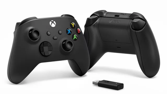 Bezdrôtový ovládač pre Xbox - Černý + bezdrôtový adaptér pre Windows 10/11