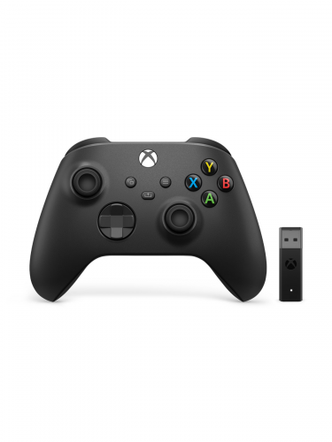 Bezdrôtový ovládač pre Xbox - Černý + bezdrôtový adaptér pre Windows 10/11 (XSX)