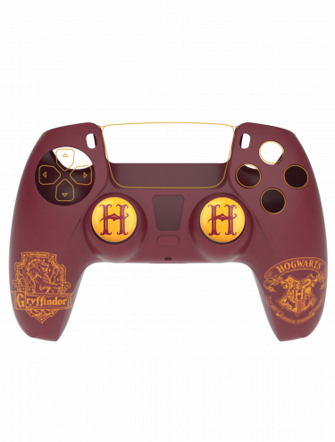 Ochranná sada na DualSense Harry Potter - Gryffindor (Silikónový obal + čiapočky na páčky) (PS5)