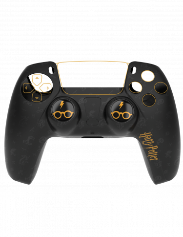 Ochranná sada na DualSense Harry Potter - Logo (Silikónový obal + čiapočky na páčky) (PS5)