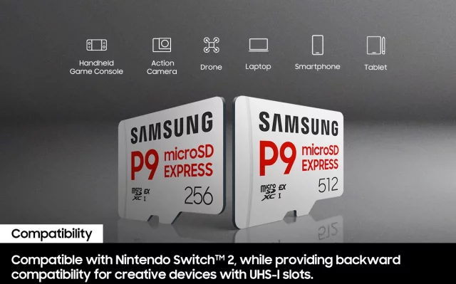Pamäťová karta Samsung micro SD Express 256 GB P9