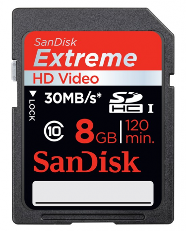 SanDisk Extreme SDHC 8GB 30MB/s, class 10 (PC)
