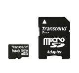 Transcend Micro SDHC Class 10 8GB + adaptér
