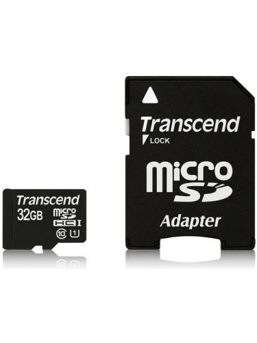 Transcend Micro SDHC UHS-I Class 10 32GB Premium + adaptér (PC)