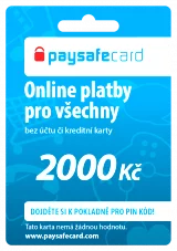 Paysafecard - 2000 Kč (PC)
