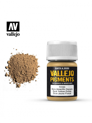 Farebný pigment Dark Yellow Ocre (Vallejo)