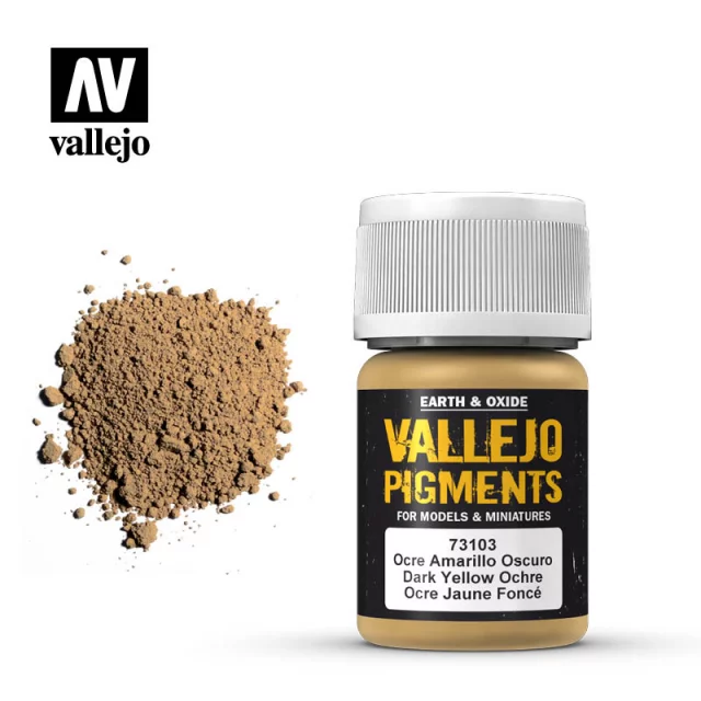 Farebný pigment Dark Yellow Ocre (Vallejo)