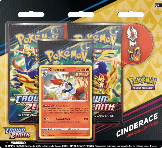 Kartová hra Pokémon TCG: Crown Zenith - Pin Collection (Cinderace)