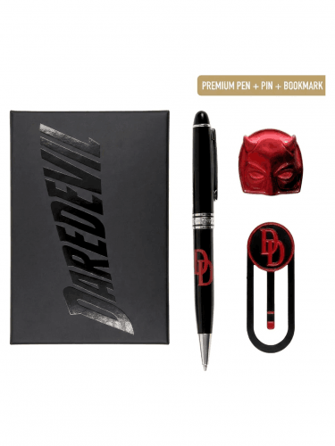Darčeková sada Marvel - Daredevil (pero, záložka, odznak)