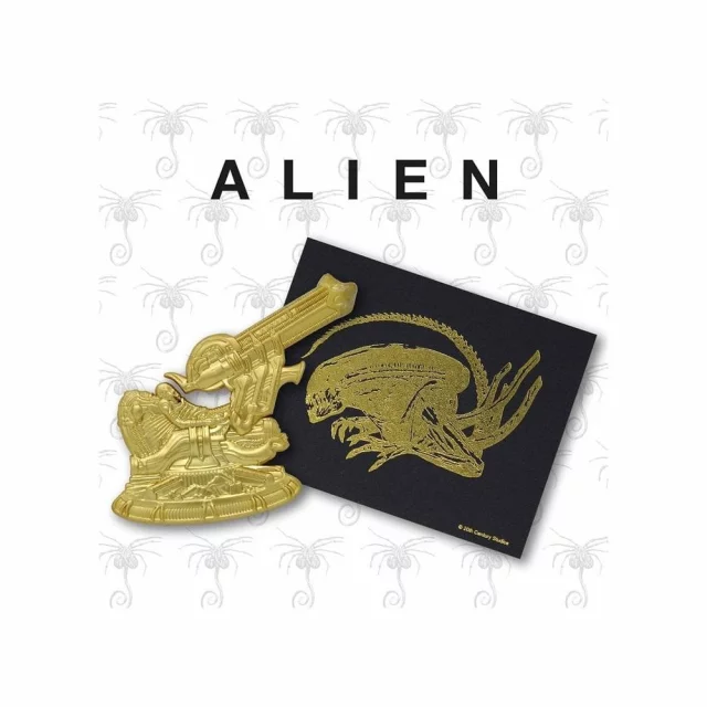 Odznak Alien - Space Jockey XL (pozlátený)