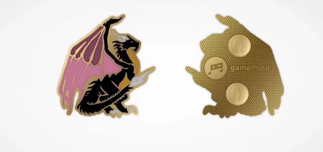 Odznak Heroes of Might andamp; Magic III - Dragon Pin (Black Dragon)