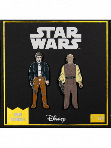 Odznak Star Wars - Han Solo & Lobot (Pin Kings)