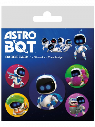 Sada odznakov Astro Bot – Life (5 ks)