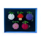 Sada odznakov One Piece - Devil Fruit Pin Set (Youtooz) - Anime