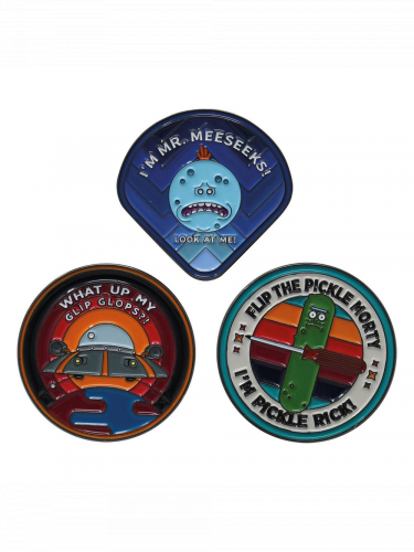 Sada odznakov Rick & Morty - Pin Badge Limited Edition