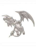 Zberateľský odznak Yu-Gi-Oh! - Blue Eyes White Dragon XL (postriebrený)