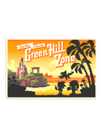 Plagát Sonic The Hedgehog - Come Play At Beautiful Green Hill Zone