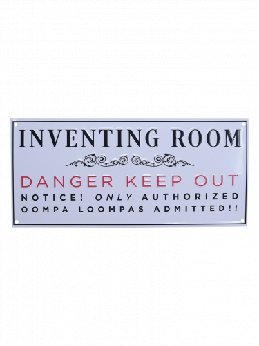 Plechová tabuľa Willy Wonka – Willy Wonka & the Chocolate Factory