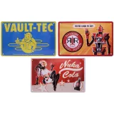 Plechové ceduľa Fallout - Tin Sign (3 ks)
