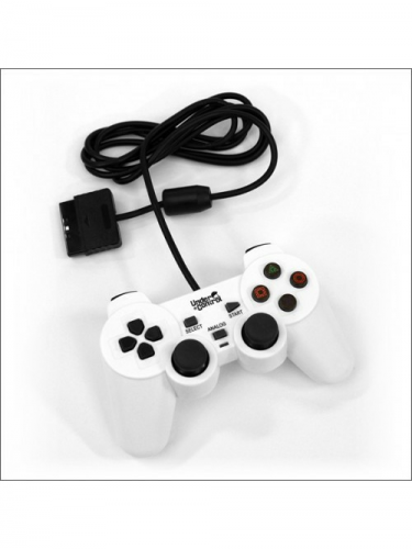 Gamepad Shock Controller Under Control (biely) (PS2)