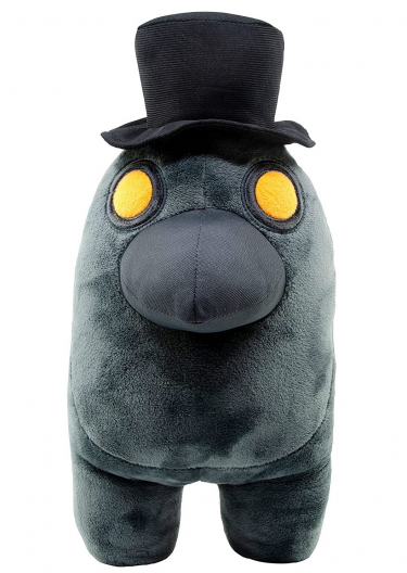 Plyšák Among Us - Grey Plush With Hat