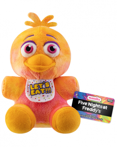 Plyšák Five Nights at Freddys - Chica Tie Dye (oranžový, Funko)