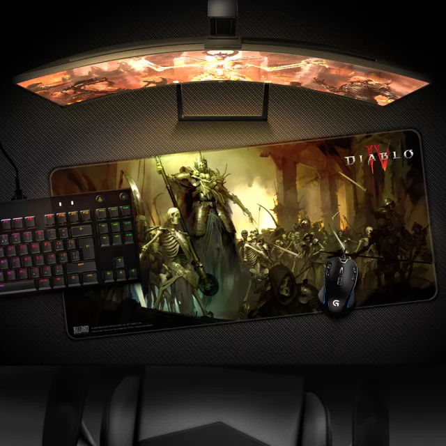 Podložka pod myš Diablo IV - Skeleton Limited Edition (veľkosť XL)
