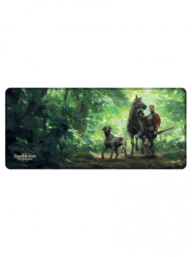 Podložka pod myš Kingdom Come: Deliverance II - Jindra a Vořech v lese (89 × 40 cm)