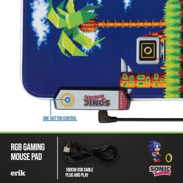 Podložka pod myš Sonic the Hedgehog - Game Screen (RGB podsvietenie)