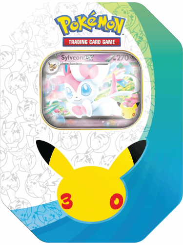Kartová hra Pokémon TCG: 30th Celebration - Celebration Tin Sylveon ex