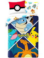 Obliečky Pokémon - Charizard, Venusaur, Blastoise & Pikachu