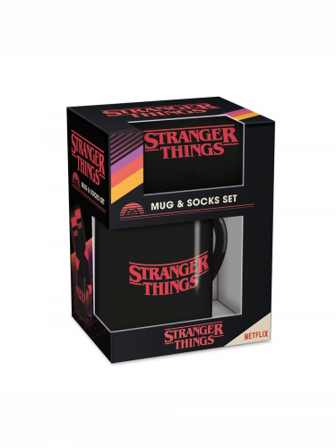 Darčekový set Stranger Things - Stranger Things hrnček a ponožky