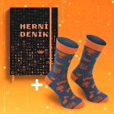 Herný denník + Pixelart ponožky - Xzone Originals