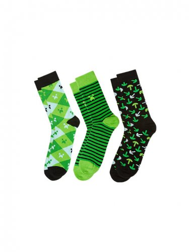 Ponožky Minecraft zelené (S)