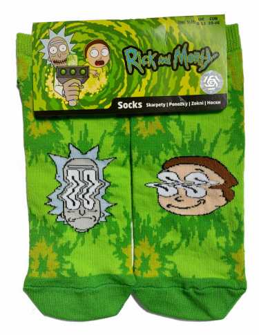Ponožky Rick and Morty - Fire Ankle Socks