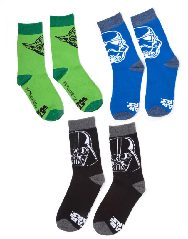 Ponožky Star Wars - Sada 3 ks pánských ponožiek (veľ. 39/42)