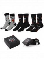 Ponožky Stranger Things - Hellfire Club (velikost 38/45) (3 páry)