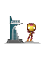 Figúrka Avengers - Avengers Tower & Iron Man (svítící) (Funko POP! Town 35)
