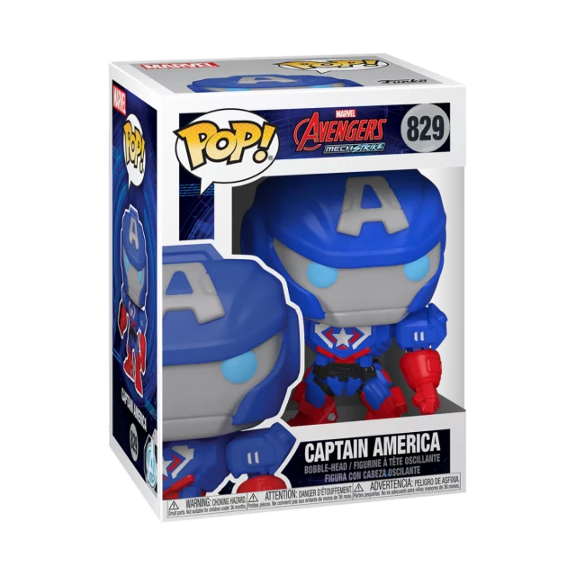 Figúrka Avengers Mech Strike - Captain America (Funko POP! Marvel 829)