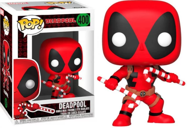 Figúrka Deadpool - Holiday Deadpool with Candy Canes (Funko POP!)