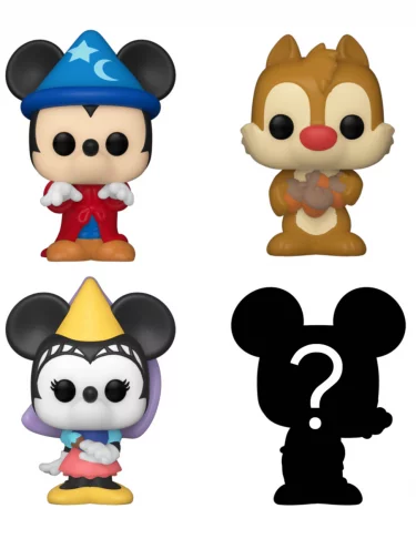 Figúrka Disney - Sorcerer Mickey 4-pack (Funko Bitty POP)