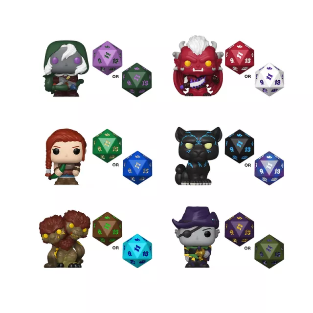 Figúrka Dungeons & Dragons – Dice & Figure (Funko Bitty POP) (náhodný výber) - Funko POP!