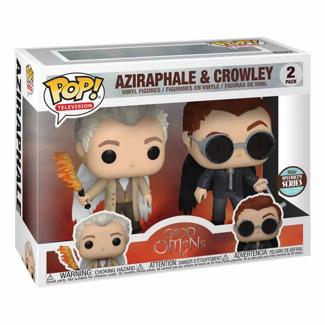 Figúrka Good Omens - Aziraphel & Crowley with Wings 2pack (Funko POP! Television)