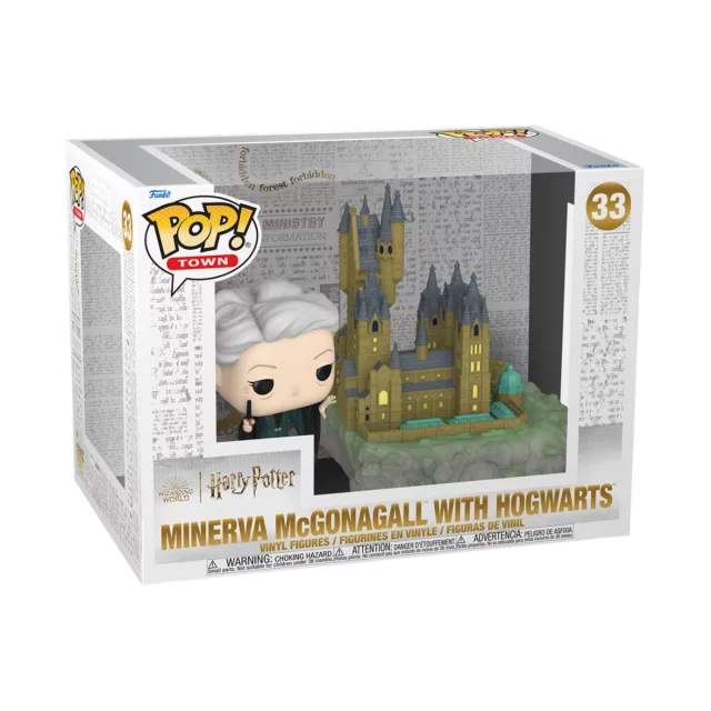 Figúrka Harry Potter - Minerva McGonagall with Hogwarts (Funko POP! Town 33)